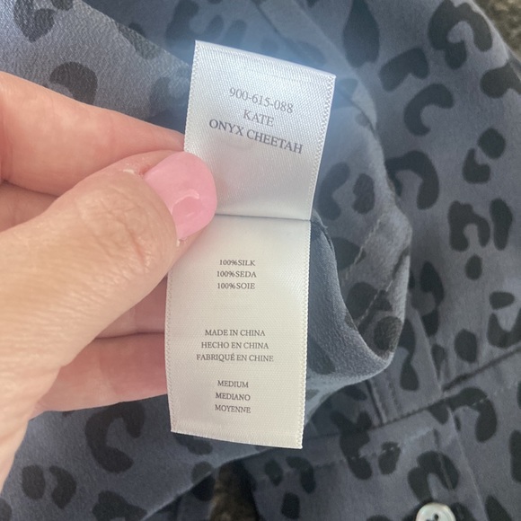 Rails silk leopard button down - Picture 3 of 3